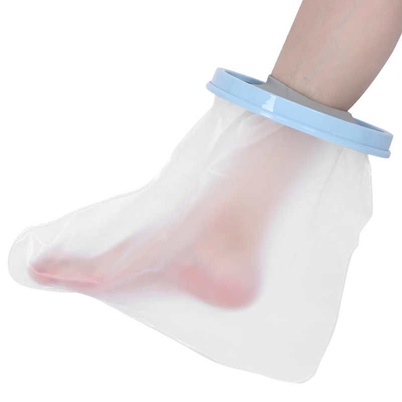Pain Relief Braces Supports 36cm Adult Foot Cast Covers Waterproof Elastic Shower Cast Protector for Foot Wounds Correction