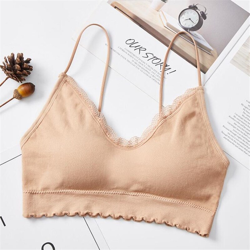 Kvinder sexet crop top selevest solid blonde med tynd skulderrem uden stålring vest åndbare komfortable toppe: 703 fu