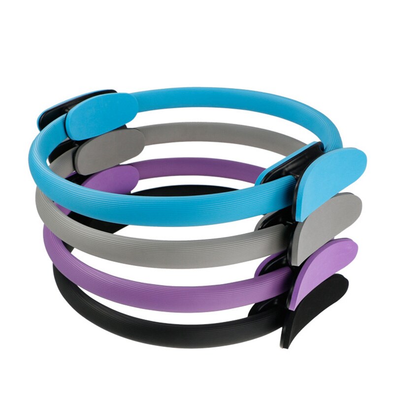 Pilates yoga hjul sport magisk ring dobbelt håndtak yoga bøyle trening kvinner fitness slanking treningsøkt verktøy