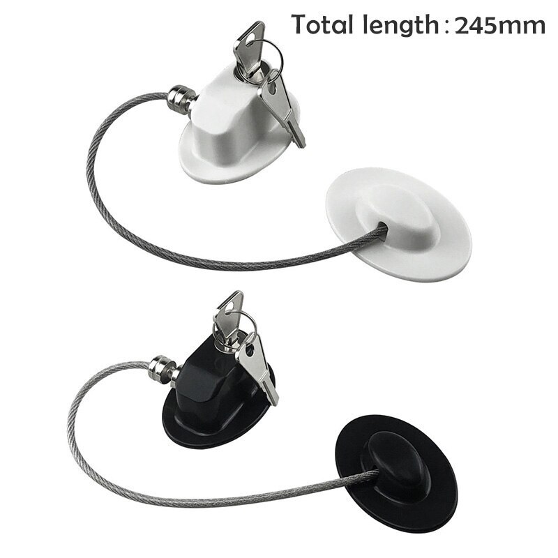 Security Refrigerator Door Lock with 2 Keys Fridge Freezer Child Proof Safety Lock Drawer Door Cabinet Toilet Lock