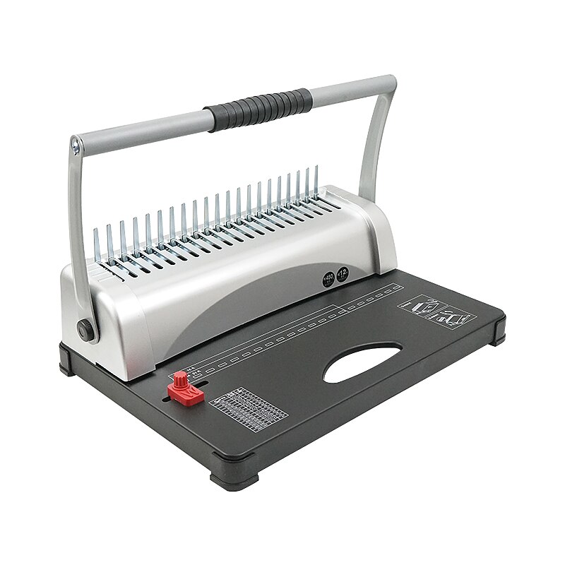 A4 apron binding machine 21 holes A5 punching machine labor-saving double handles clip-comb binding machine