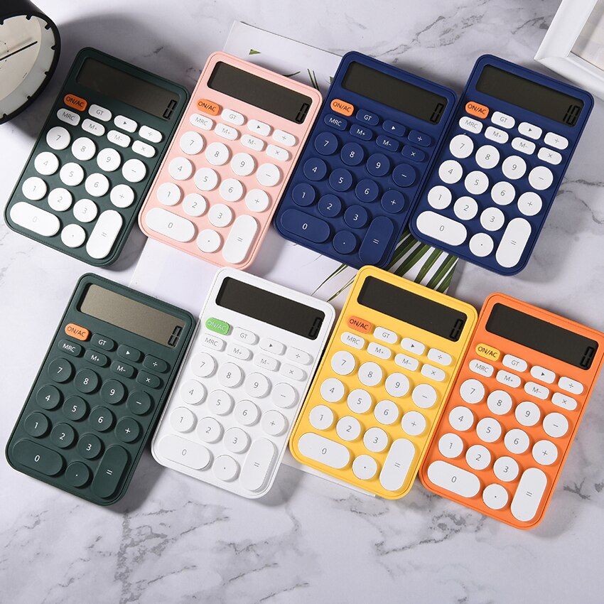 Calculadora de bolsillo, Mini Calculadora de escritorio con función estándar, tamaño de teléfono portátil de 12 dígitos para aprendizaje y oficina