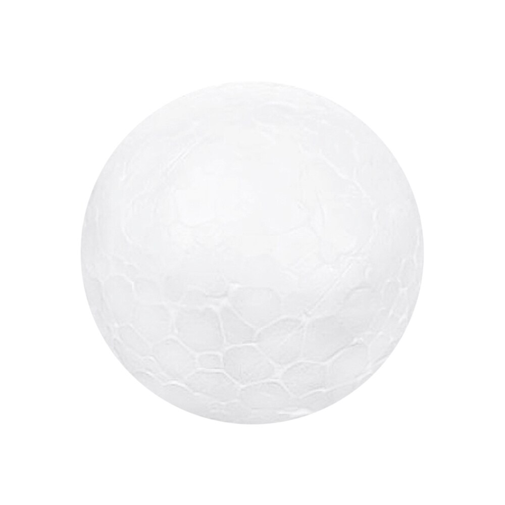 20CM White Children DIY Craft Material Funny Round Christmas Ornament Layout Decorative Props: White