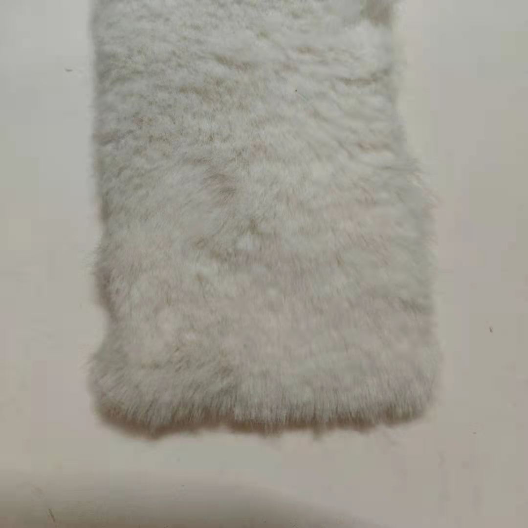 Tissu en fausse fourrure de lapin, longueur 90x160cm, 10mm, peluche de , pour manteau d&#39;hiver, Faux poils de lapin, pour bricolage: 1