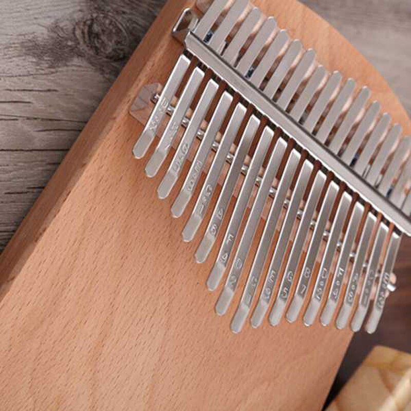 17 Keys Bull Kalimba Thumb Piano Mahogany Body Musical Instrument Finger Piano African Kalimba Made By Single Board