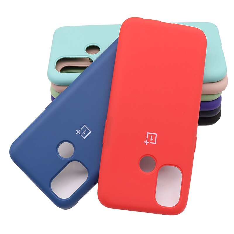 Oneplus-funda de silicona líquida para One plus Nord N10, carcasa trasera suave y fina, Original