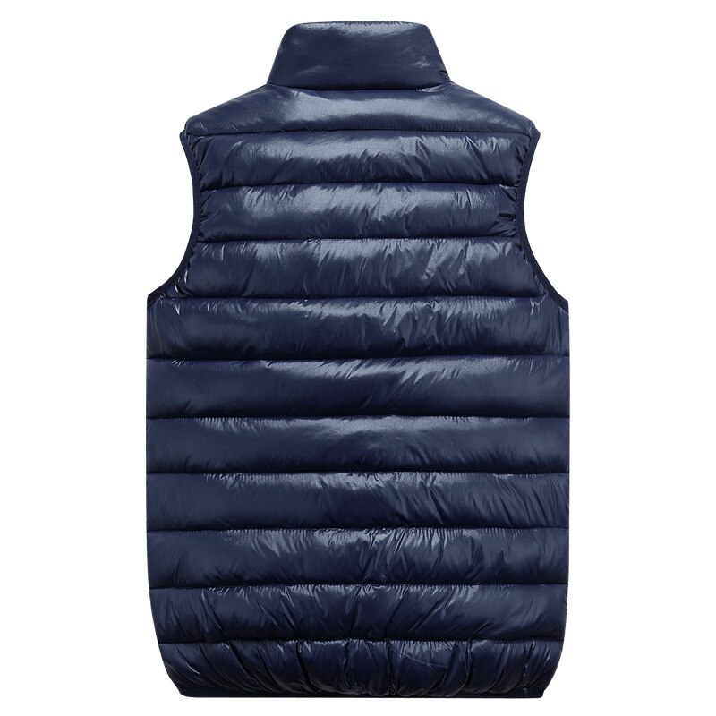 Vesten Mannen Mouwloze Uitloper Jassen Winter Casual Slim Solid Katoen Gevoerde Vest Dikker Warme Jassen 4 Kleuren 6XL