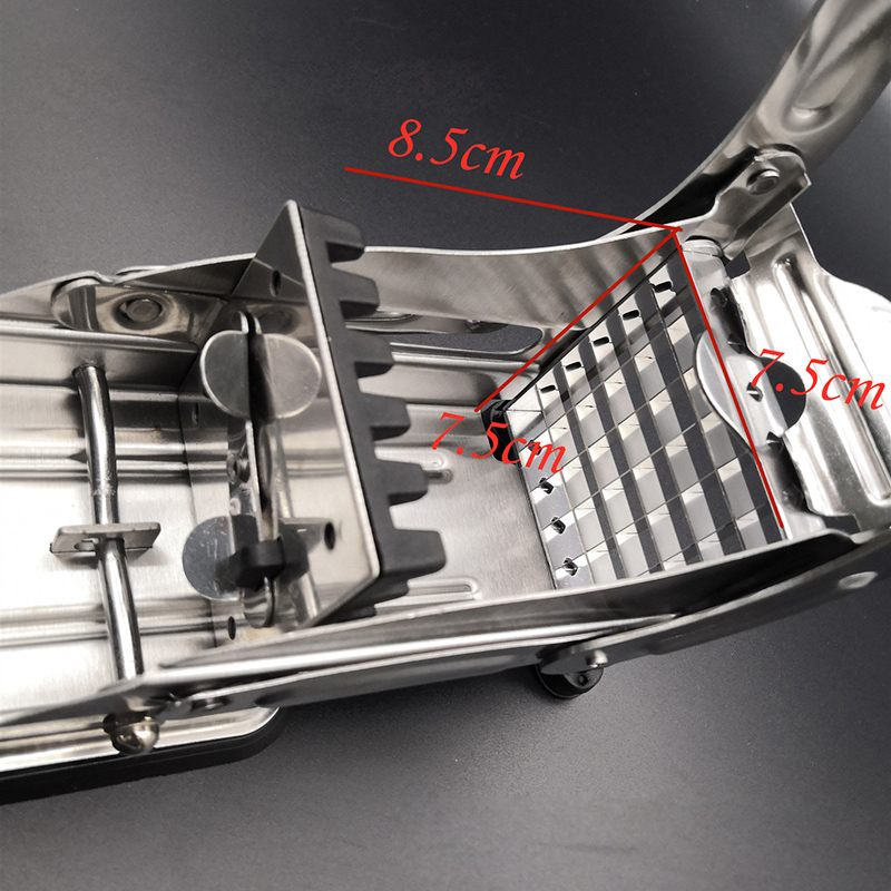 Home Kitchen Potato Chips Cutter Stainless Steel French Fries Slicer Potato Bar Dicer Commercial Potato Chips Maker Anti-slip