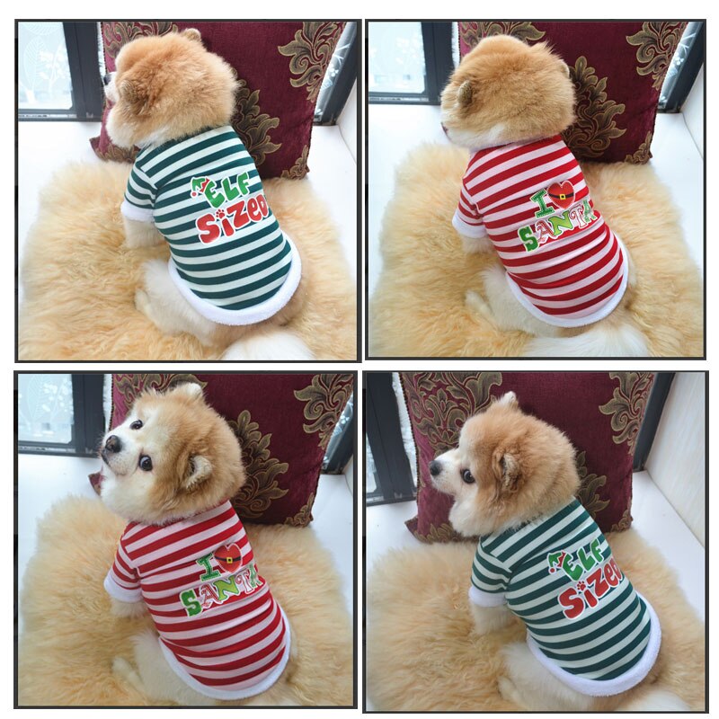 Pet Dog Clothes Year Christmas Day Terry Cotton Sweater