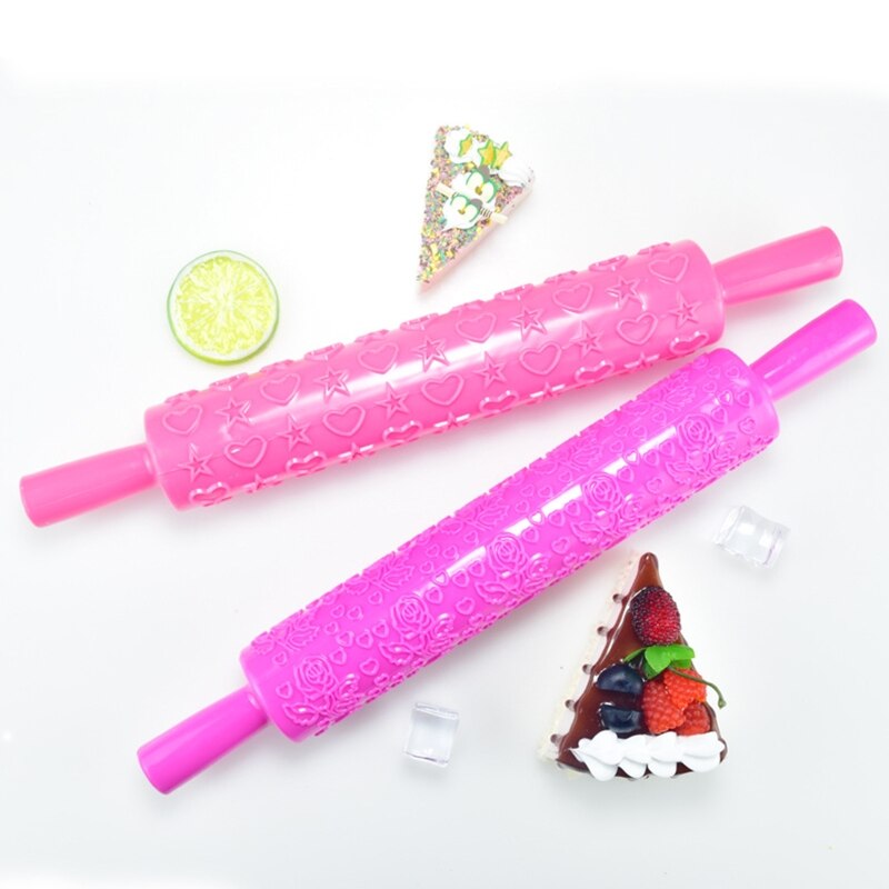 7 Styles Rolling Pin With Roller Daisy Patterns Baking Tool Christmas Fondant Embossed Mold Cake Decorating Mold Gum Paste Tool