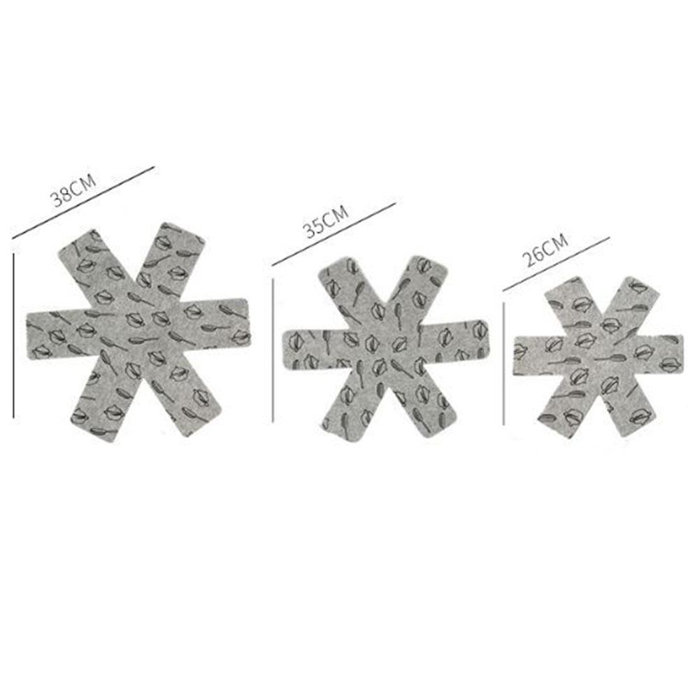Separatore divisore tovaglietta pentola pentola superfici protettive pad feltro pentole protezione cuscinetti isolanti termici attrezzo da cucina: A