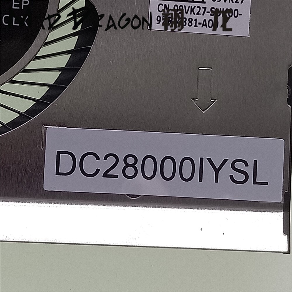 Nuova CPU originale Ventola di Raffreddamento del Dissipatore di Calore per dell latitudine 5580 5590 E5580 di Precisione 3520 3530 Del computer Portatile 09VK27 9VK27 02K3PX 2K3PX