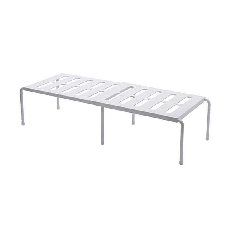 Kitchen Retractable Shelf Multi-Function Finishing Small Shelf Desktop Storage Organizer Save Space Seasoning Rack Layered Shoe: White