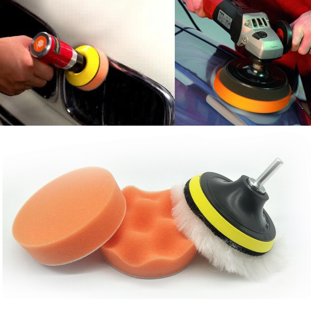 Car Polisher Pad Buffer Gross Polish Polishing Kit Set Drill Adapter Adapter Waxing Sponge Auto Car Wash & Maintenance