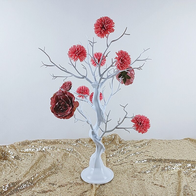60cm White Easter Tree with Lights Decorative For Hang Ornaments Twig Tree