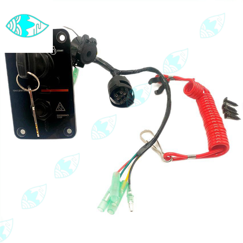 704 Control Box Mounting Screws Assembly 704-82570-08 Outboard Engine Single Key Switch Panel, For Yamaha Outboard Motors