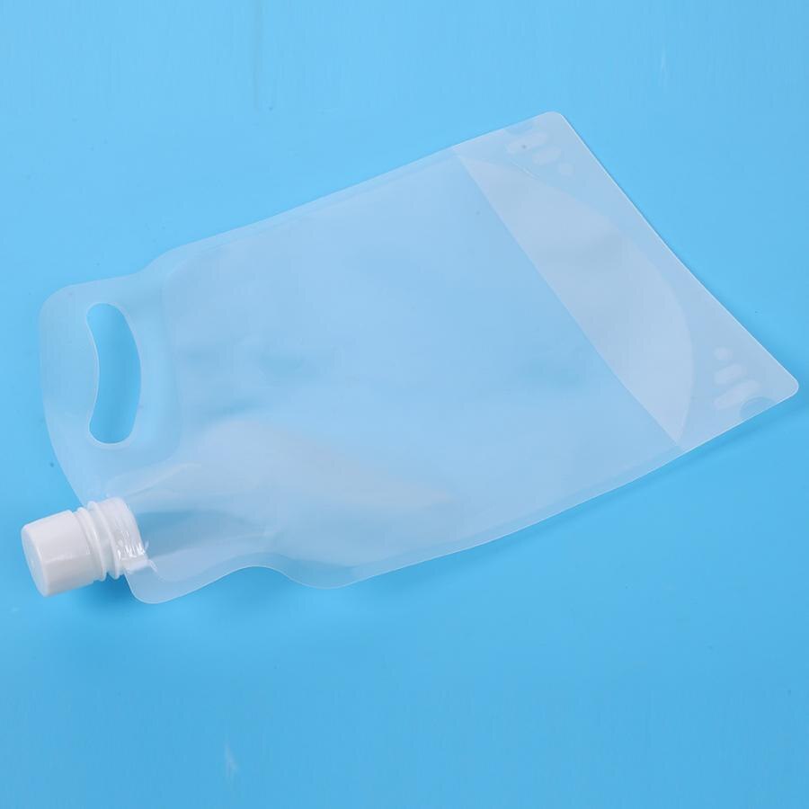 2L Water Bag Folding Water Bottle Container Outdoor Hiking Camping Water Bag Pouch Bladder Drinking Water Bottle Bag