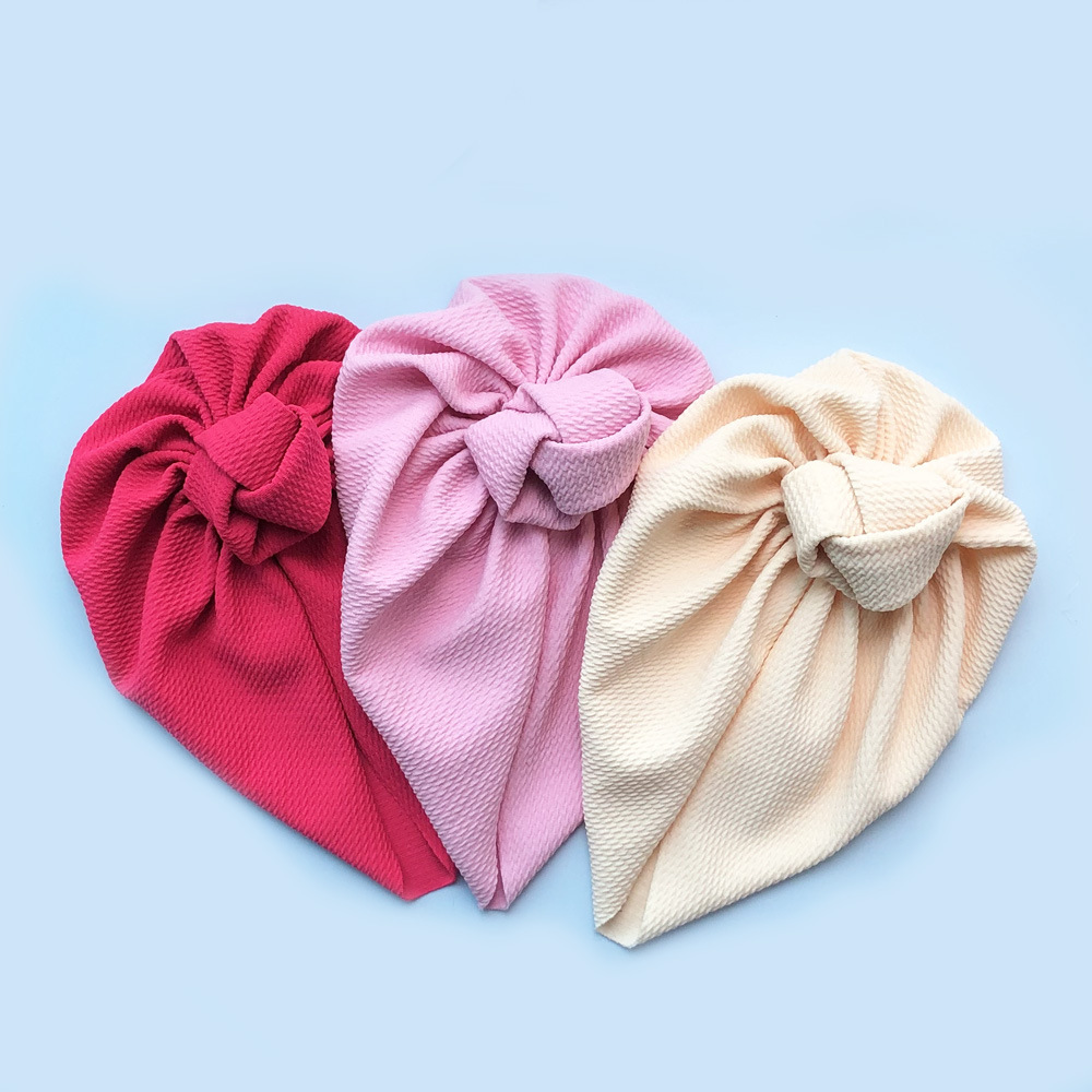 Crianças chapéu atado chapéu recém-nascido grão de milho gorro do bebê cor sólida kink chapéu fotografia adereços meninos e meninas acessórios