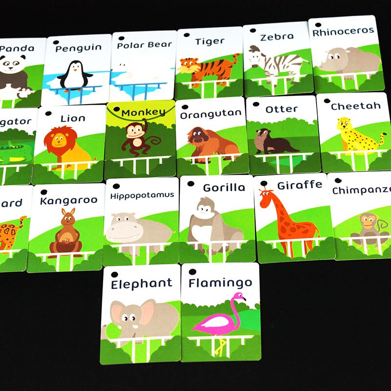 16 Style English Emotion/Animals/Fruit Learning Flash Cards For Kids Educational Word Cards Kindergarten Teacher Teaching Aids: 15