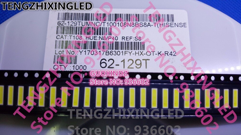 Voor HISENSE LED LCD Backlight TV Toepassing EVERLIGHT LED Backlight 1 W 6 V 7020 Cool white LCD Backlight voor TV