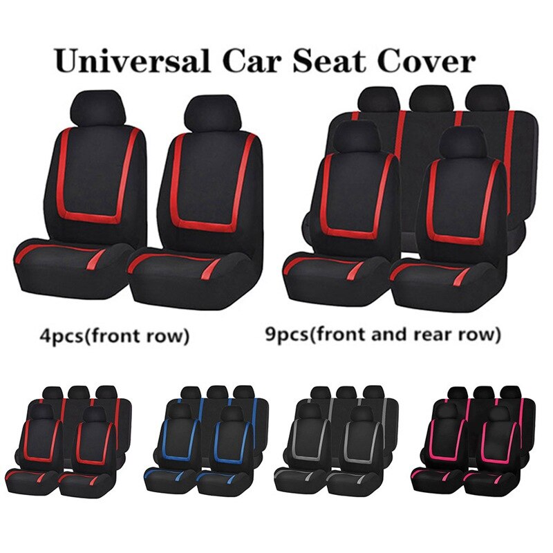 Auto Bekleding Doek Art Protect Kussen Autos Universele Auto Algemene Seat Cover Termen Auto Interieur Accessoires 9Pcs