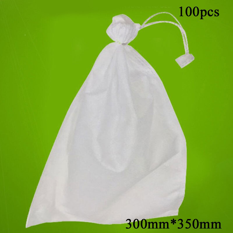 Bolsas de protección para uvas y verduras de jardín, bolsa de malla antiaves para Control de plagas agrícola, 100 Uds.,: Caqui oscuro