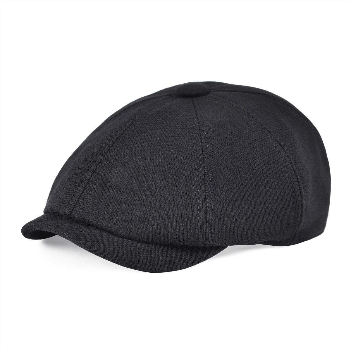 VOBOOM Big Size Cotton Newsboy Caps Flat Cap Beret Boina Cabbie Driver Golf Men 8 Panel Elastic Back Duckbill Ivy Hat 321