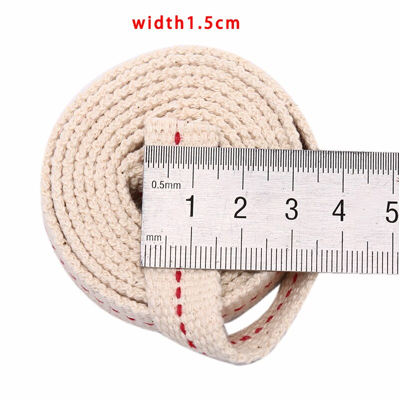 1M Sterke Platte Katoenen Lont Core Voor Kerosine Brander Kachel Verlichting Olie Lantaarn Olielamp Lont Roll Maken Diy accessoire: C
