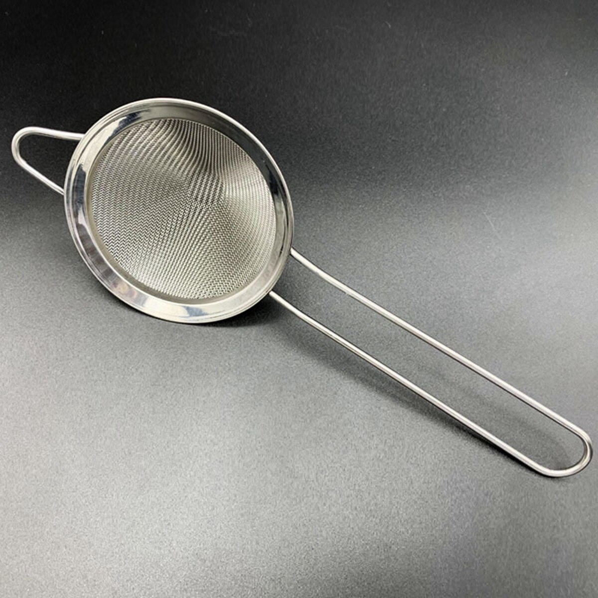 Fine Mesh Cocktail Strainer – Stainless Steel, 3-5/8" X 10", Jamal's Choice