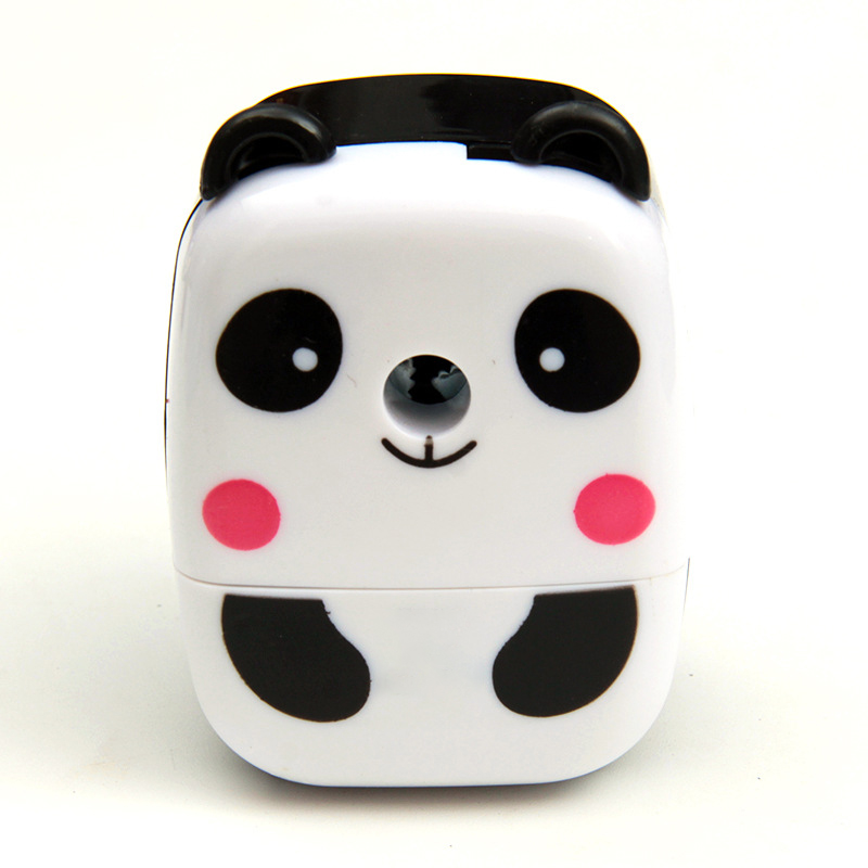 Kawaii Panda Tiger Pencil Sharpener Manual Hand Crank Pencil Cutter Sharpener Kids Korean Stationery School Office Supplies