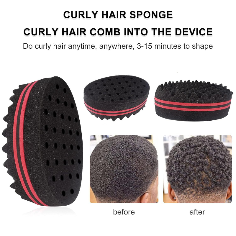 Peluquería para hombres, trenzador de pelo, guantes de esponja torcidos, estilismo africano, tenedor, peine, rizos de pelo, espuma para salón, herramientas de peluquería