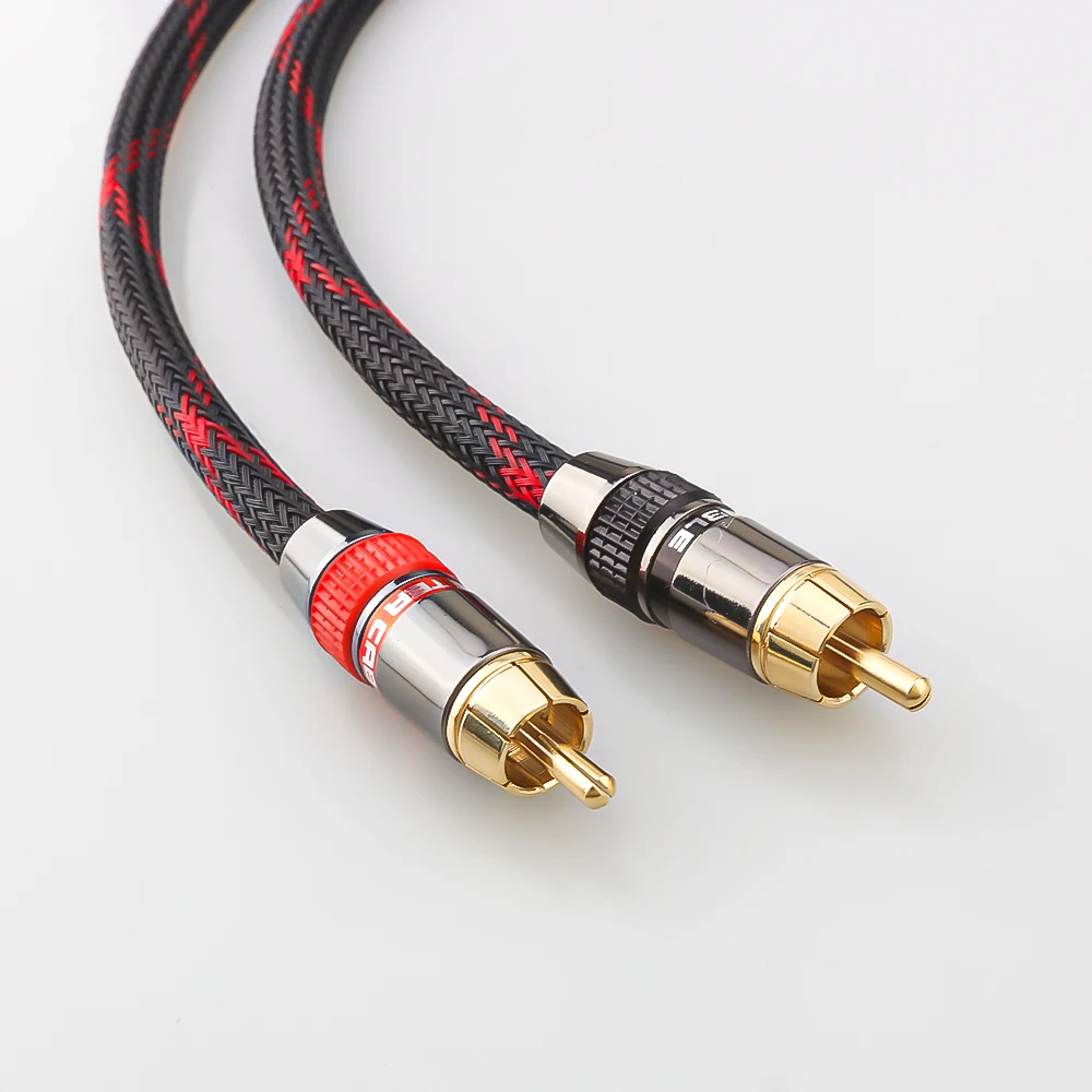 2 Stuks 30Cm Rca Y Splitter Audio Jack Kabel Adapter Mannelijk Naar 2 Vrouwelijke Connector Diy