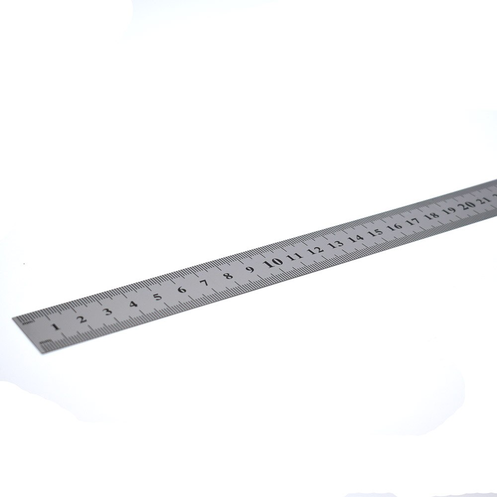 1 PC Stainless Steel Metal Straight Ruler Metric Rule Precision Double Sided Measuring Tool 30cm Learning