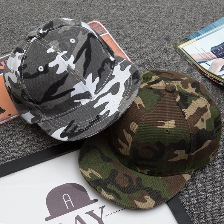 Camo Camouflage Baseball Cap Hip Hop Hoed Platte Snapback