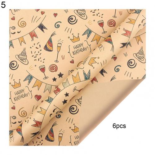 1 Set Good Single-sided Christmas Wrapping Papers Lightweight Christmas Wrapping Paper Eco-friendly for Bar: 5