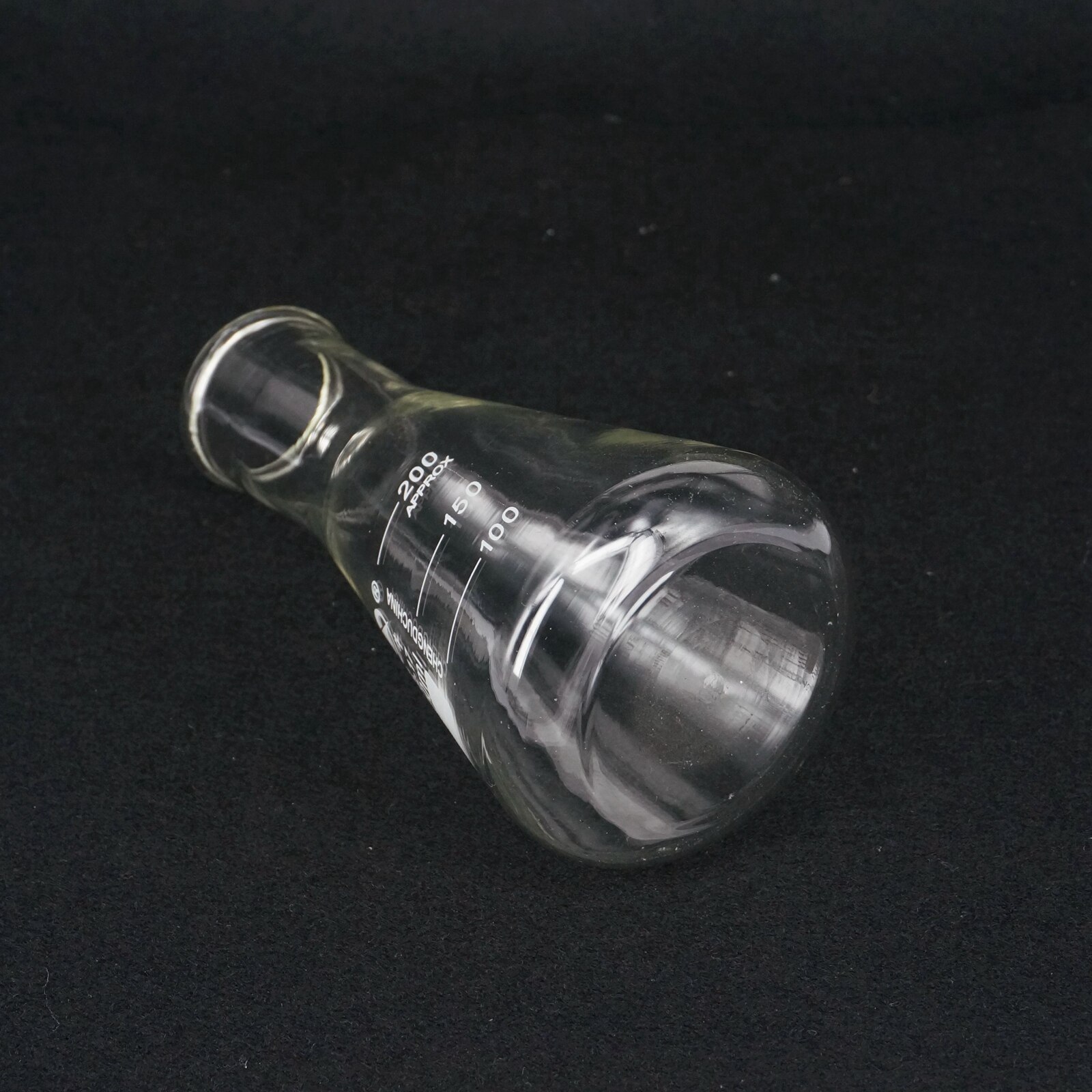 200ml Wide Neck Borosilicate Glass Conical Erlenmeyer Flask For Chemistry Laboratory