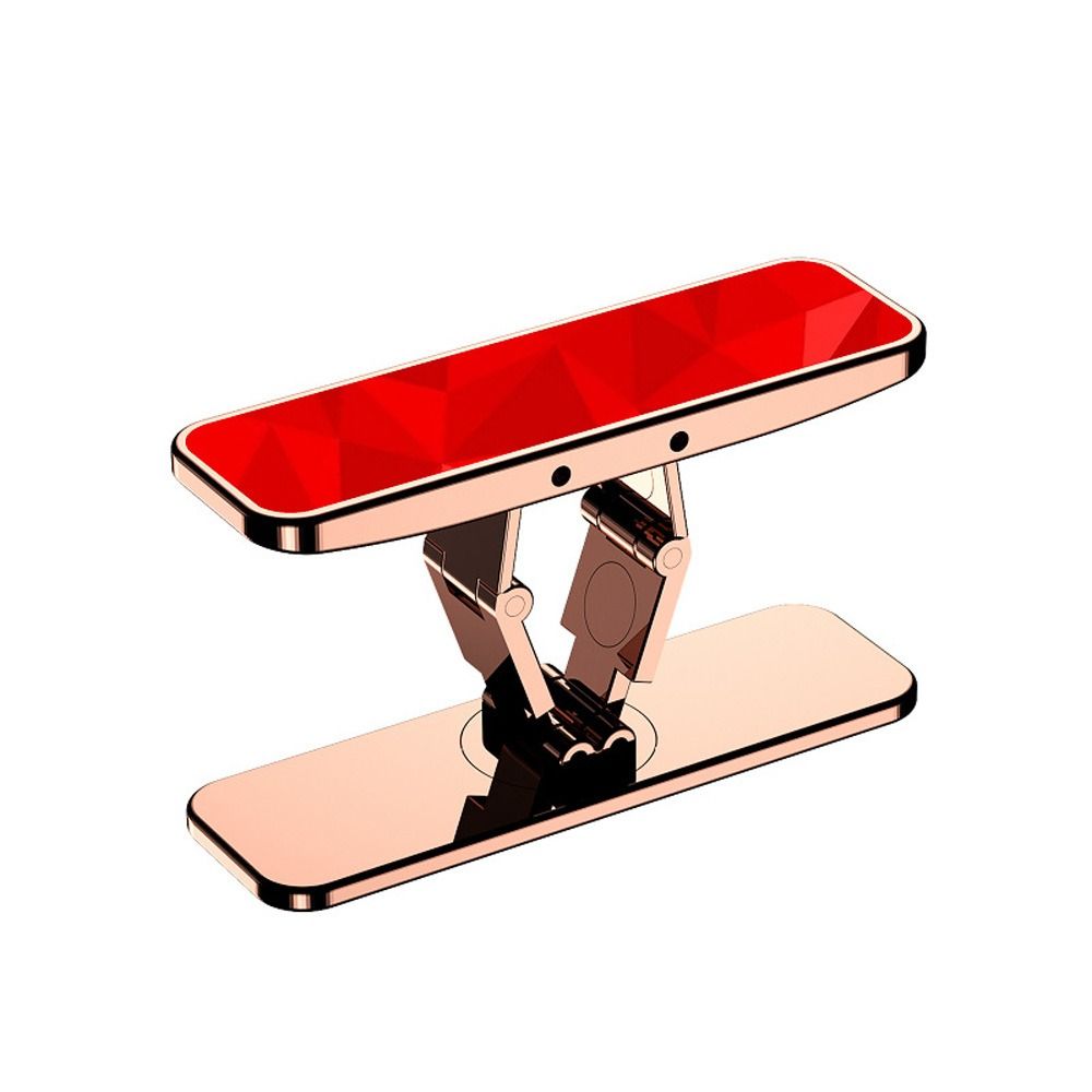 1Pcs 360° Rotate Mobile Phone Holder Mini Kickstand Folding Phones Bracket Mount Metal Invisible Phone Stand: Yellow
