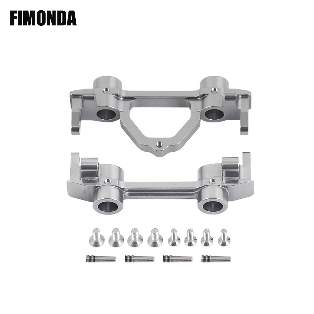 FIMONDA 1/10 RC Crawler Chassis In Metallo Kit di 313 millimetri 12.3 "Passo con di Trasmissione In Metallo di Alluminio Asse Telaio In Fibra di Carbonio ferroviario: Bumper Mount G