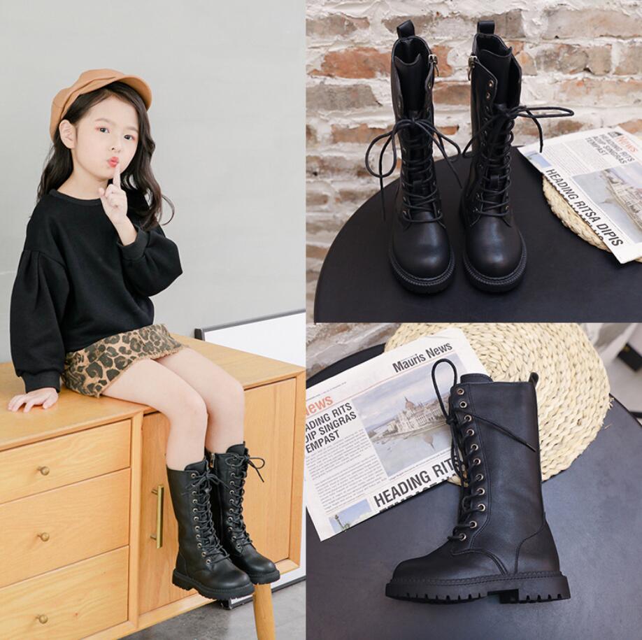 neue Herbst Mädchen Kurze Stiefel Leder freundlicher Martin Stiefel Gummi Komfortable freundlicher Stiefel