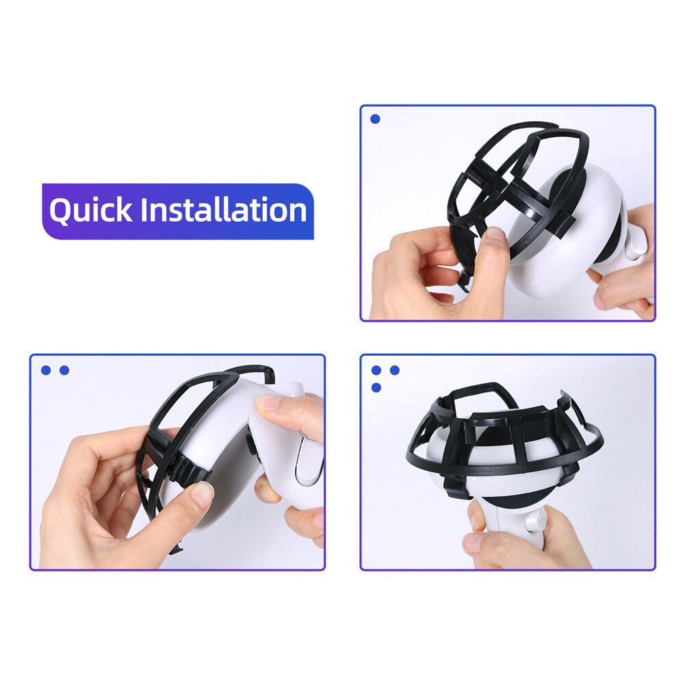 Vr Controller Fixer Bumper Voor Oculus Quest 2 Handvat Bumper Guard Cover Grip Anti-Collision Bescherming Frame Voor Oculus quest 2