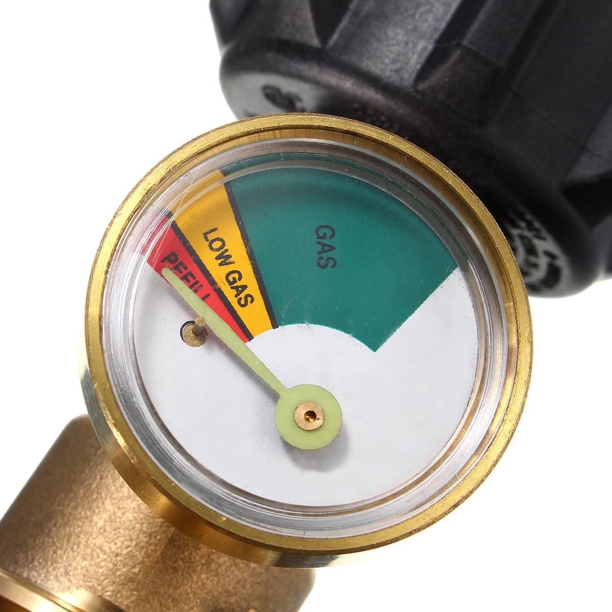 Propan Gas LP Tank Flasche Gauge Gas Grill BBQ RV Druck Adapter Meter Anzeige Messing Kupfer Joint Connecter Mit Manometer