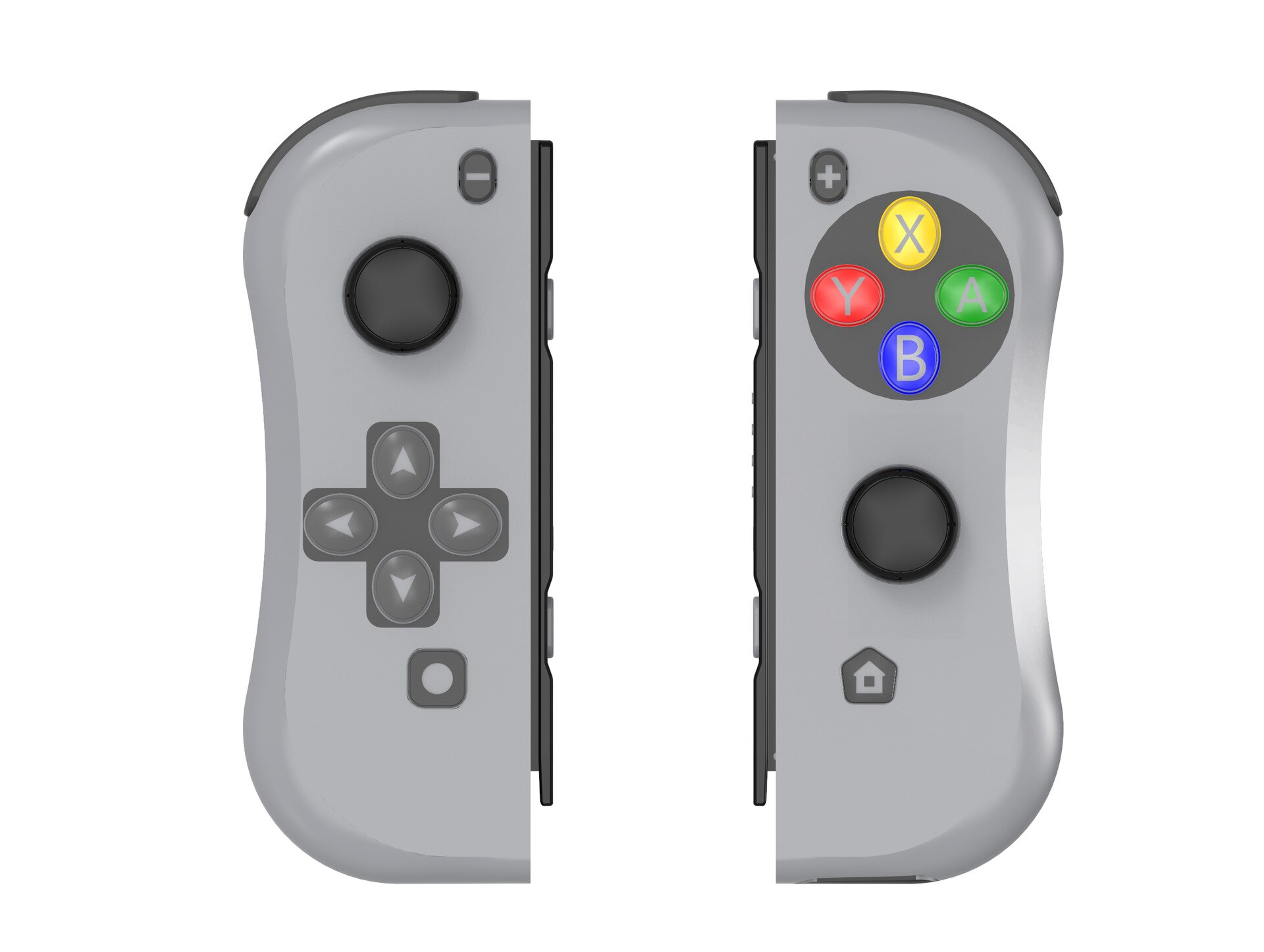 Gota de compras gampad para interruptor sem fio controlador l/r bluetooth gamepad para nintend switch ns alegria jogo punho para interruptor: gray