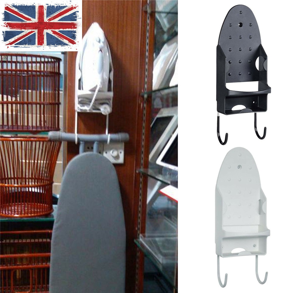 Wall Mounted Iron Holder Heat-resistant Rack Hanging Ironing Board Holder Home Dryer Accessories Bathroom Kitchen Hook