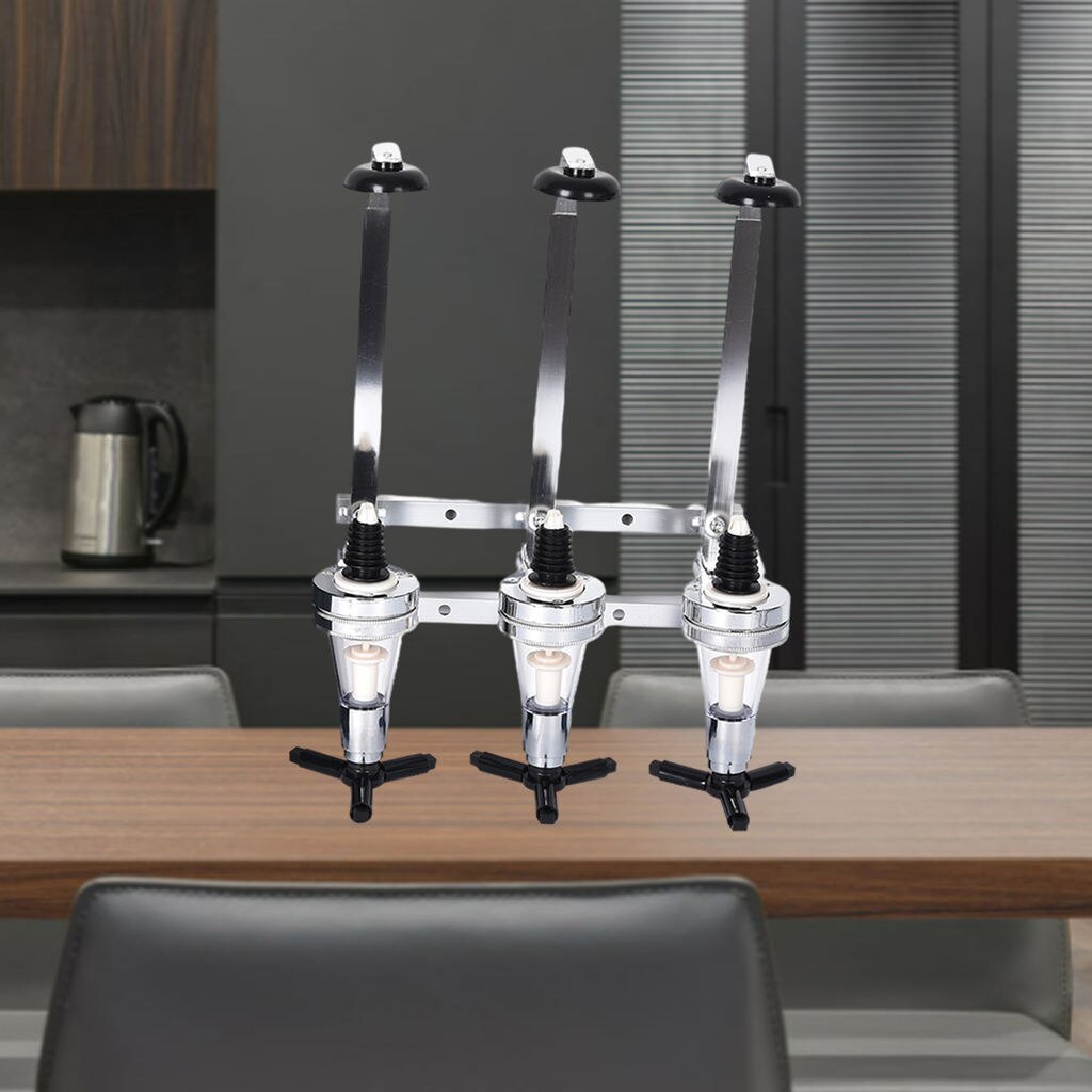 Portable Wine Dispenser Stand Wall Fixing Alcohol Cocktails Drinks Dispenser Bracket Holder Rack Station Drinkware Bar Set