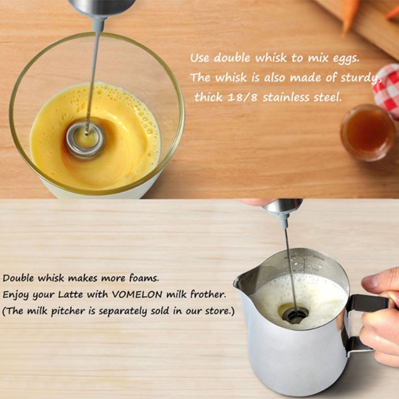 Milk Frother Handheld Electric,Travel Coffee Frother. Coffee Frother for Milk Foaming, Latte/Cappuccino Frother Mixer for Drink,