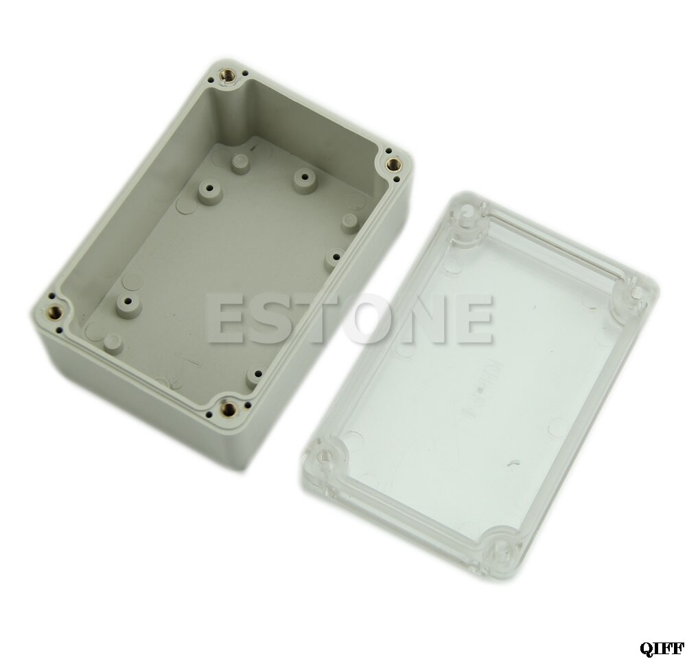 Boîtier de boîtier de projet électronique transparent en plastique étanche 100x68x50mm Mar28