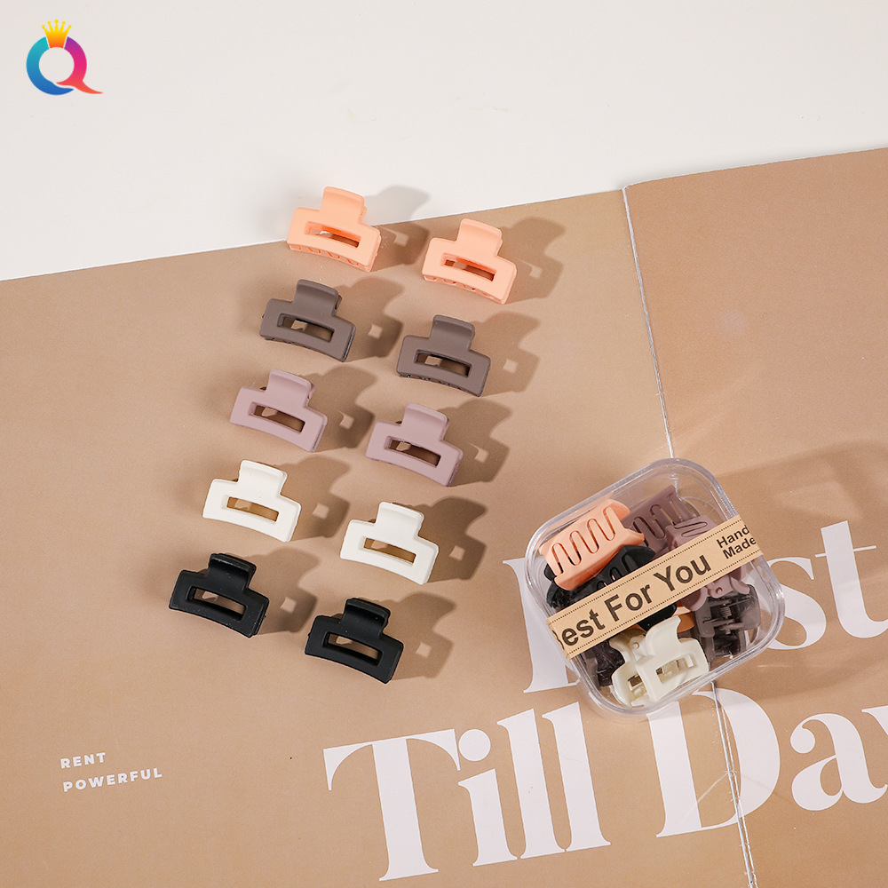 10pcs/set Mini Hair Claws Clip Crab Baby Gilrs Plastic Sweet Small Clips Hairpin Women Barrettes Headwear Accessories