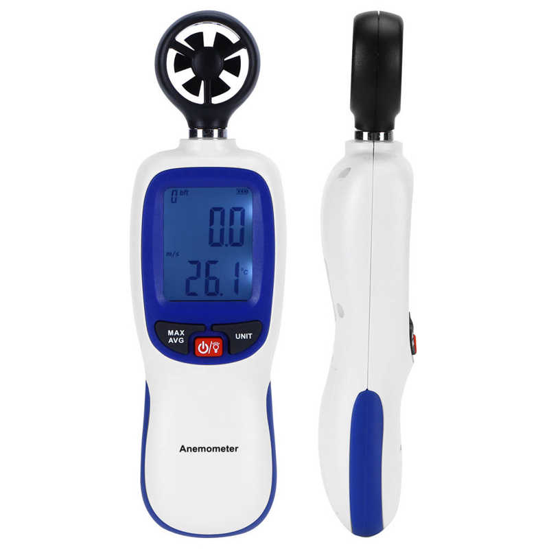 Digitale Anemometer Anemometer Anemometer Handheld Met Lcd Backlight Voor Windsurfen Kiteflying Zeilen Meten Wind Snelheid En