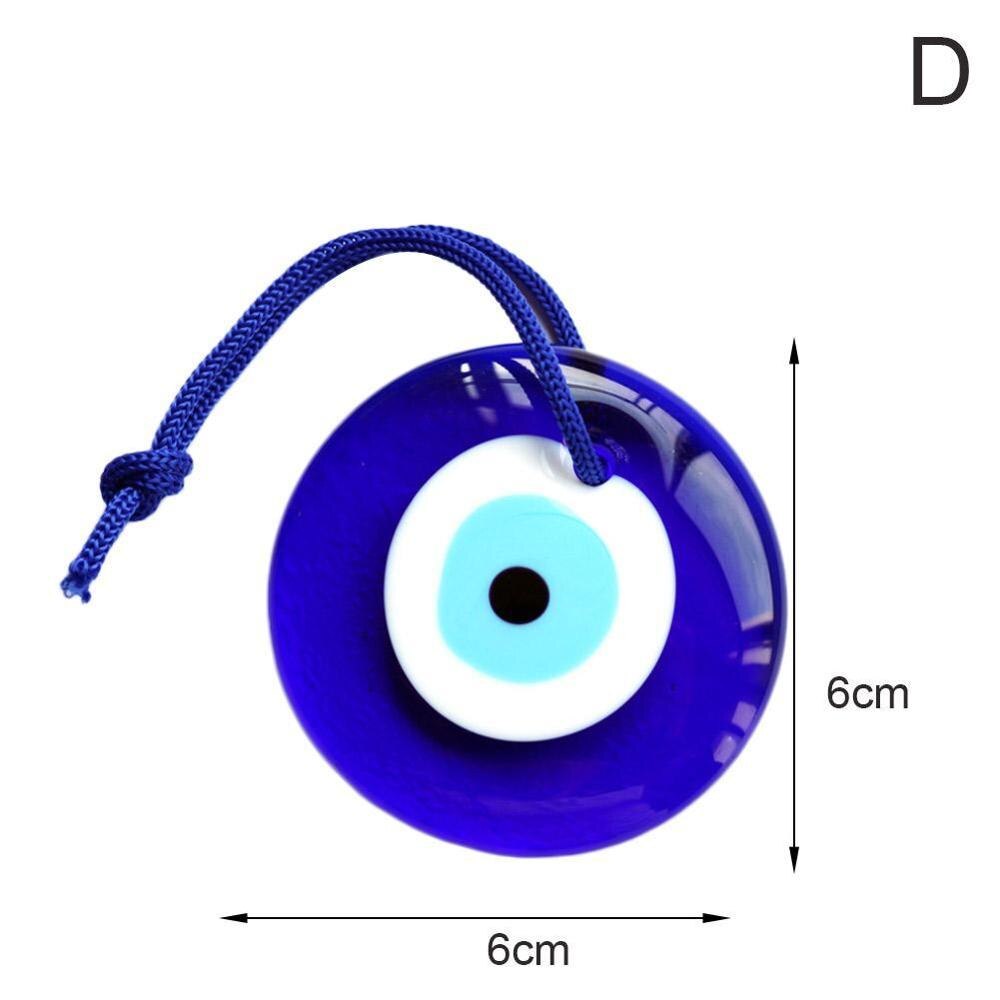 Shellhard lucky tyrkisk blå glas onde øje amulet trendy hængende charms bil kontor væg dekoration indretning