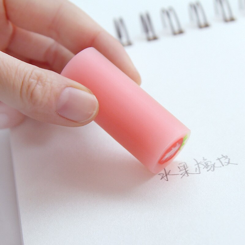 Lápis de borracha colorida de desenho animado, 2b, combinação de frutas, estilo canelador, novo, estudante, material escolar, presente para crianças, 1 peça